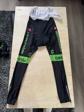 Cannondale x Castelli Black & Green Cycling Bib Tights
